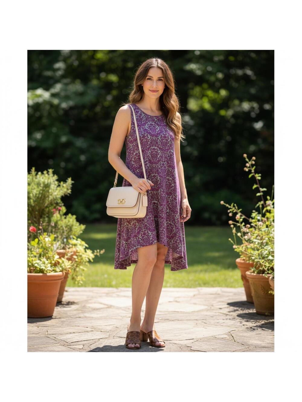 Malabar Bay Women's Small Sleeveless A-Line Swing Dress